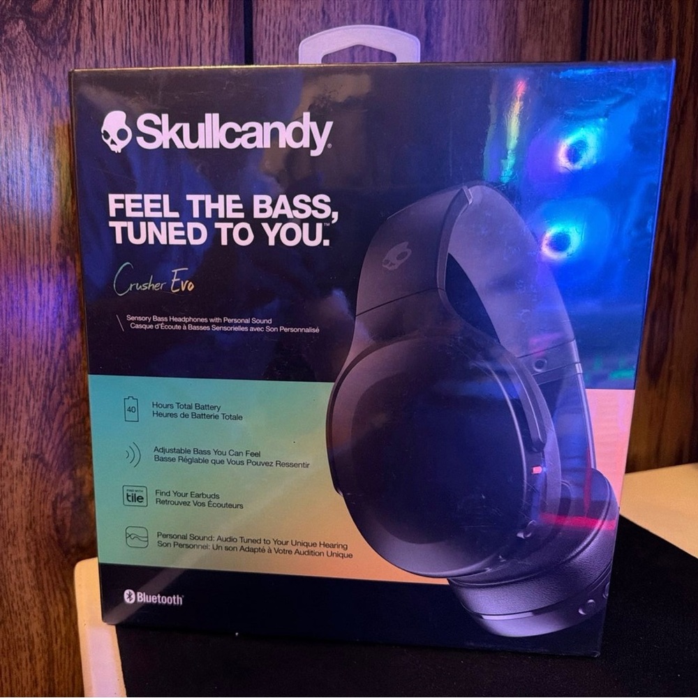 Skullcandy Crusher Evo Bluetooth Headphones - Black